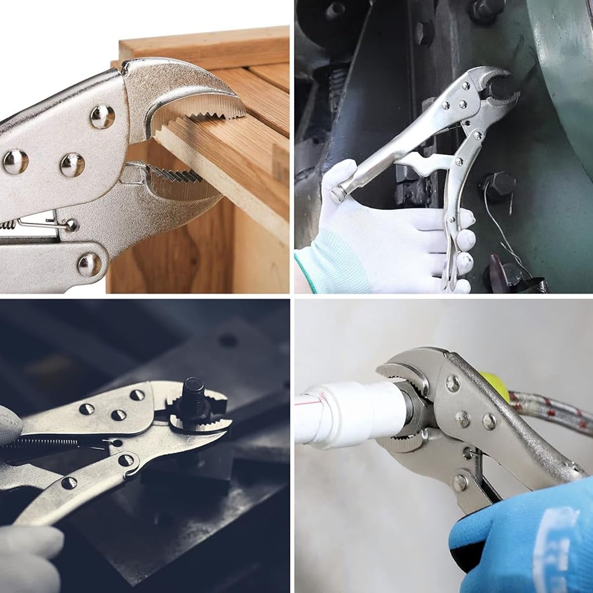 Serplex 4Pcs Steel Locking Pliers Set, 5 Serplex 4Pcs Steel Locking Pliers Set, 5